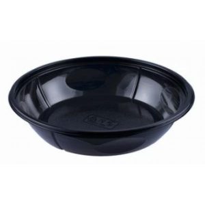 Salatbowl t/00490 140x140 mm Sort PET 400ml 4x100 stk/krt