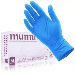 Mumu nitrilhandske str M PF Blue 100 stk/PK