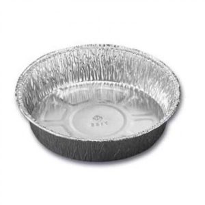 Alubakke, 512 ml, Ø158x34 mm, rund - 700 stk/krt