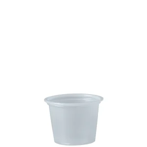 Dressingbæger Solo Plastik transparent1oz 29ml Ø3mm 2500 stk/krt