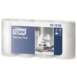 Køkkenrulle Tork Plus 2-lag 16.8 m Hvid Ark 14 cmx 20,6 cm 8 pk x 4 rl/krt