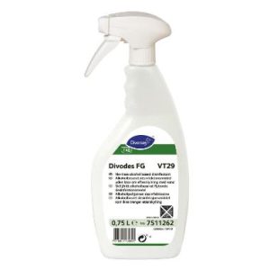 Desinfektion Divodes FG VT29, klar-til-brug, fødevaregodkendt,  med alkohol, 750 ml - 6 stk/krt