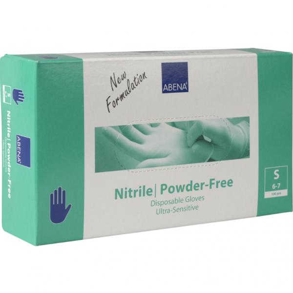 Nitrilhandske S, blå, pudderfri 100 stk/pk