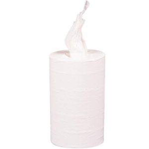 Håndklæderuller, neutral, 2-lags, 72 m x 20 cm, Ø13cm, hvid, 100% nyfiber - 12 stk/krt