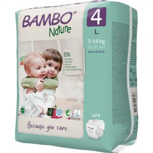 Bambo Nature, ECO bleer, 4, 7-14 kg - 24 stk/pk