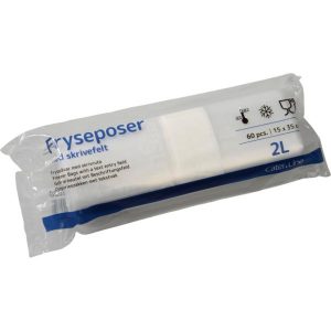 Frysepose, 2 l, klar, LDPE/virgin, 15x35cm