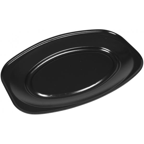 Serveringsfad, 35x25x3cm, sort, XPS, lille 90 stk/krt