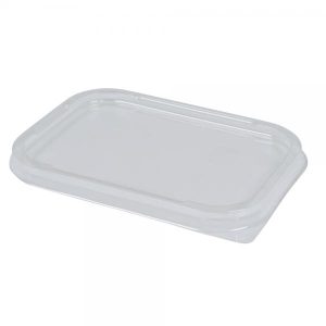 Låg til 131616, 15,3x11,4x1cm, klar, PET, snap-on - 660 stk/krt