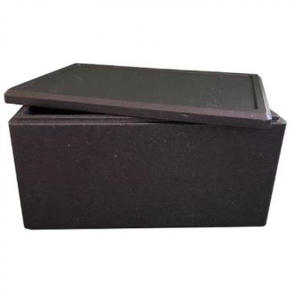 Termokasse 1/1 GN 39 ltr 60x40x29 cm med Låg P-EPS Sort