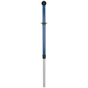 Teleskopskaft med klik, blå, aluminium/plast/gummi, 70-110 cm 1 stk