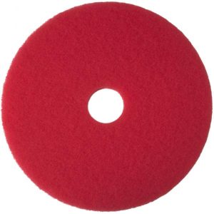 Gulvrondel, 3M Economy Line, 20", Ø505mm, rød, 85 mm, polyester/RPET 5 stk/krt