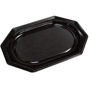Fad, lille, plast,  25x35 cm, PET, sort
