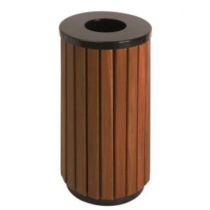 Udendørs affaldsspand, 40 l, træ 1 stk