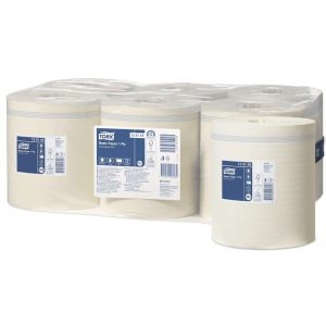 Håndklæderulle Tork Basic M2 Midi 1-lag 300 m uden Hylse Hvid 6 rl/krt