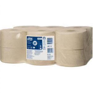 Toiletpapir, Tork Jumbo Mini, T2, 170 m, 2-lags, Natur FSC - 12 rl/krt