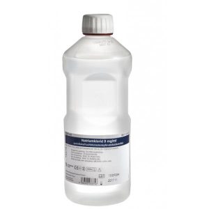 Skyllevæske, 1000 ml, NaCl 0,9%, isotonisk, steril 1 stk