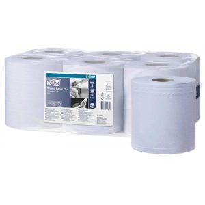 Håndklæderulle Tork Plus blå 2 lag M2 157 m. 20 cm bred 450 ark 6 STK/krt