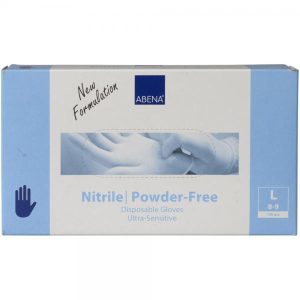 Nitrilhandske L, blå, nitril, pudderfri, 150 stk/pk