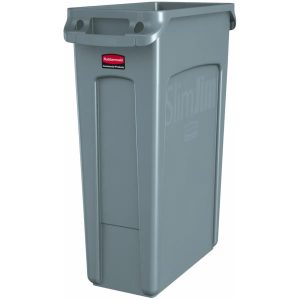 Affaldsspand, Rubbermaid Slim Jim, 87 l, grå 1 stk