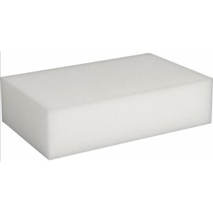 Slibesvamp, 11x7x3cm, hvid, melamin, fin slibeeffekt