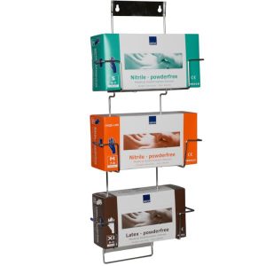 Handskestativ, Flexi Rack, sølv, rustfrit stål t/3 æsker - 1 stk