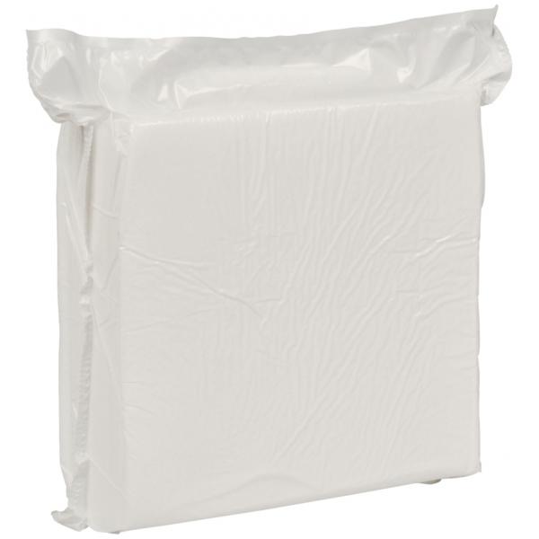 Skumvaskeklude 19x19cm x 2,4mm, hvid engangs 7200 stk/krt