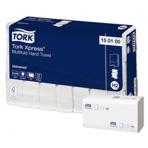 Håndklædeark Tork Express multifold hvid 1 lag 19.6 cm x 25.5 cm 21 pk x 230 STK/krt