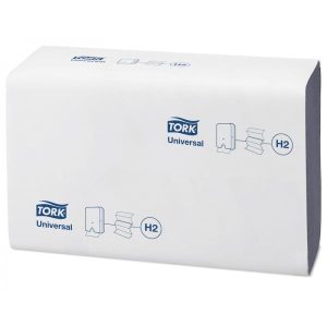 Håndklædeark Tork Multifold universal 2 lag blå 21.3x23.4x7.8 cm 20 pk x 237 ark/krt