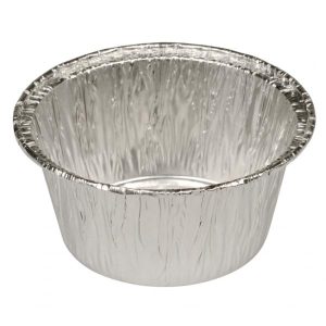 Alu-form, 3,7cm, Ø8cm, aluminium, 115 ml, rund, portionsform - 3000 stk/krt