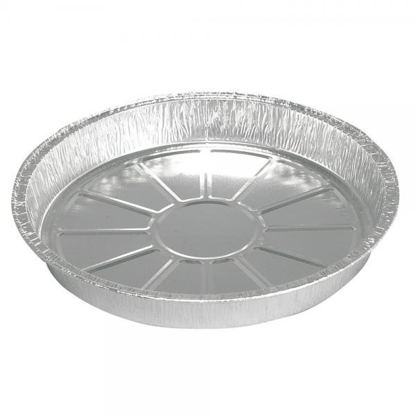 Rund alu-form, 2,5cm, Ø19,5cm, 635 ml, aluminium - 900 stk/krt