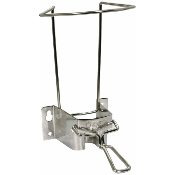 Dispenser, 1000 ml, stål, til stand-back flasker, med 6 cm arm