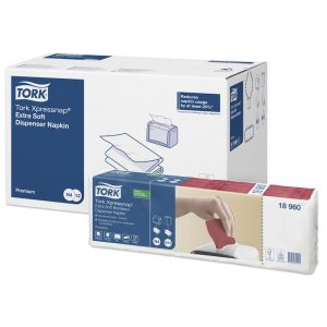 Serviet Tork N4 165x213 mm 2-lag Interfold Bordeaux 8 pk x 5 x 200 STK/krt