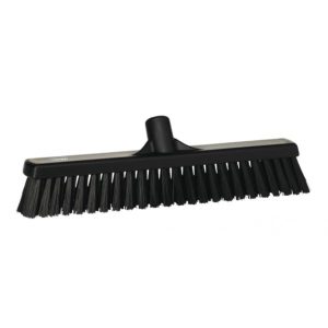 Fejekost, Vikan, sort, PP/polyester/rustfrit stål, 41 cm, bløde/stive børstehår 1 stk