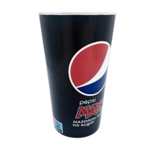 Papbæger, Pepsi Max, 1 ltr, Ø115x188 mm - 500 stk/krt