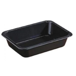 Bakke 1-rum 500 ml 171x127x35 mm CPET Sort 756 stk/kar