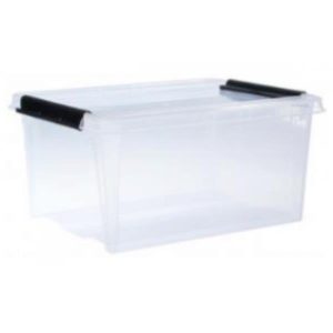 Opbevaringskasse, Klar, 14L, 390x294x185 mm 1 x 5 stk/krt