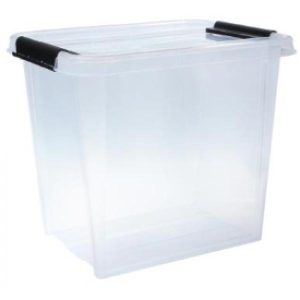 Opbevaringskasse, Klar, 53L, 507x396x432 mm