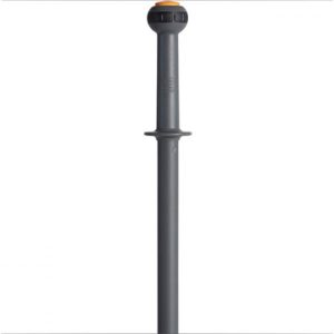 Teleskopskaft med klik, Vikan, grå, PP/aluminium, 115-173 cm