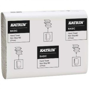Håndklædeark Katrin Non-Stop 2-lag 20.6x24x8cm Natur 2700stk