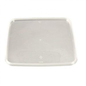 Plastlåg 2540 195x195 mm PP Klar til 101367/68/69 12 STK/ps