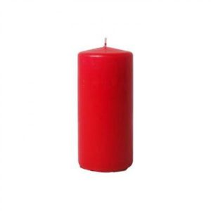 Bloklys Ø60x180 mm Brændetid 60 timer Rød 12 STK/krt