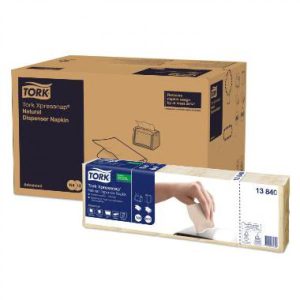 Serviet Tork N4 216x330 mm 1-lag med Symbol Interfold Natur 8 pk x 1125 STK/krt