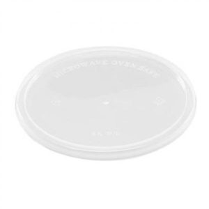 Plastlåg Ø120 mm Rund Klar pp 10 ps x 50 STK/krt