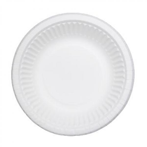 Paptallerken, dyb, Ø19, 400 ml - 1000 stk/krt