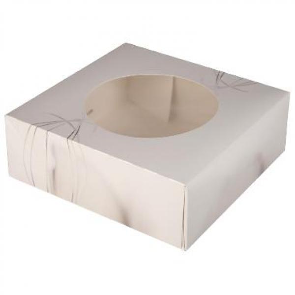Kageæske S-Line 220x220x100 mm med Rude 100 STK/krt