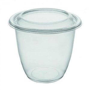 Bæger deligreen 750 ml, Ø129x109 mm, rund, RPET klar