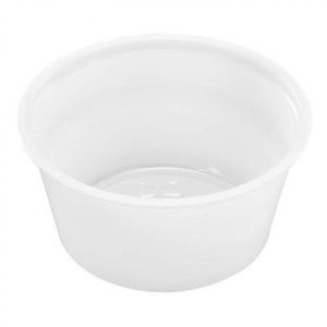 Dressingbæger 90 ml Ø74x32 mm PP Klar 10 ps x 250 STK/krt