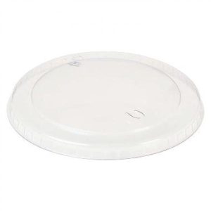 Plastlåg Ø85mm, bionedbrydelig PLA, til isbæger 150 ml - 800 stk/krt