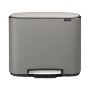 BO PEDAL BIN grå 40x58,5x48,5cm 11+23L 1stk