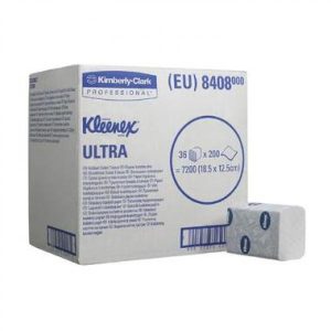 Toiletpapir Kleenex Bulk Pack 2-lag 18.6x11,0 cm 36 pk x 200 STK/krt